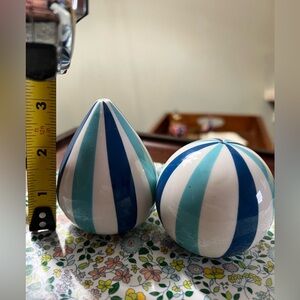 Jonathan Adler salt and pepper shakers from the “happy chic” collection.